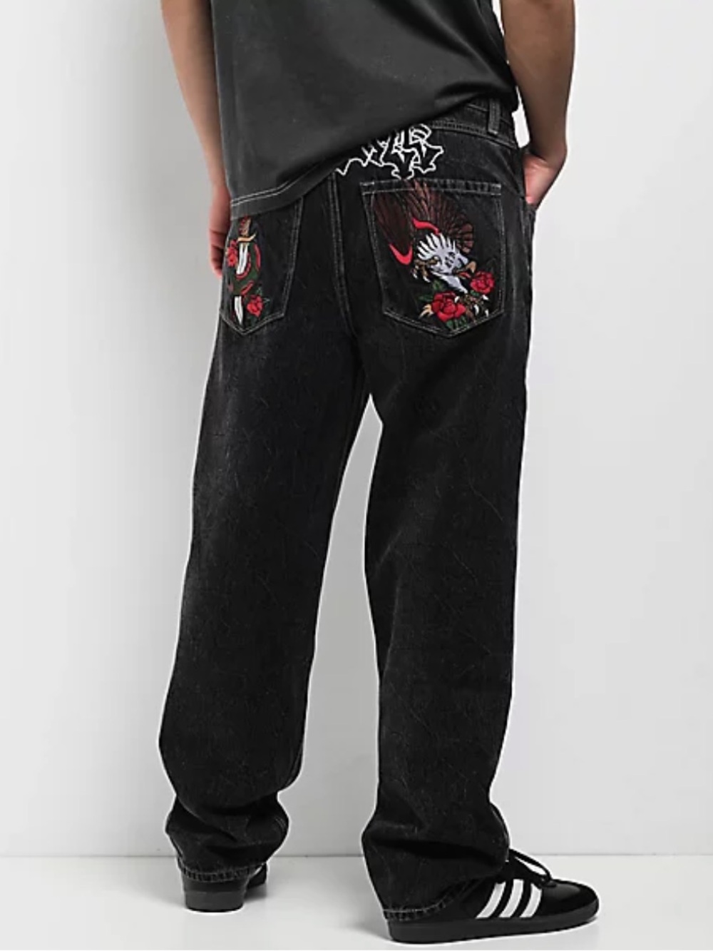 Ninth Hall Ambush Jeans Embroidered Black Denim Jeans 32